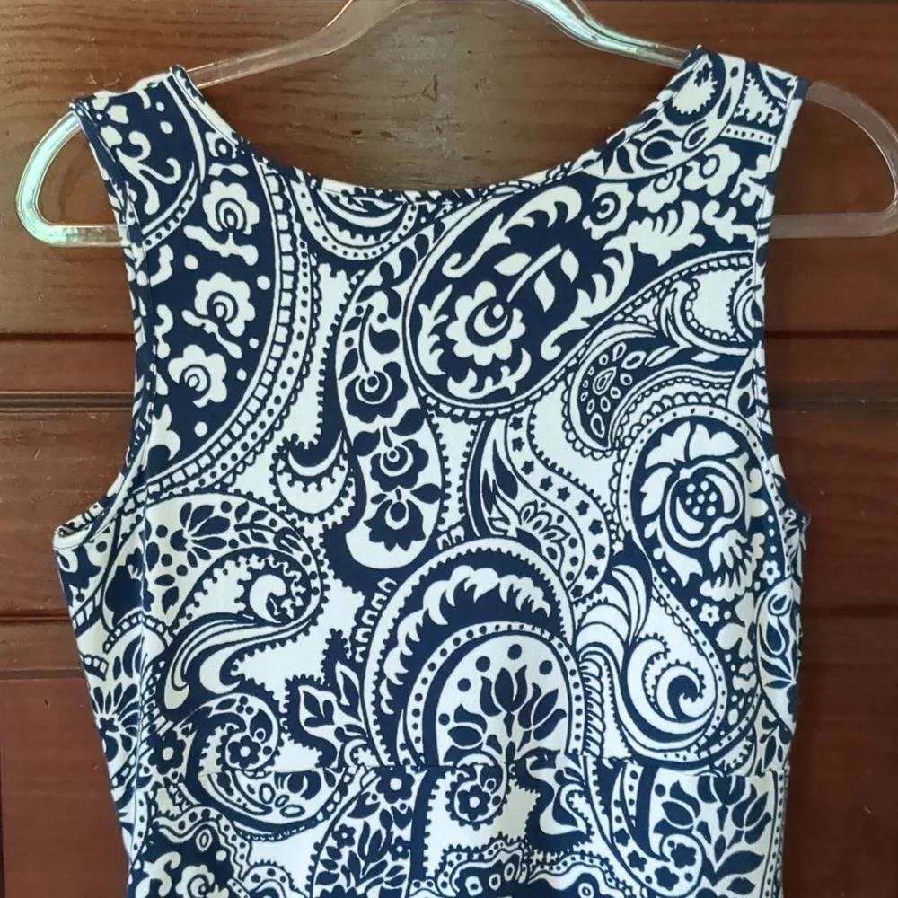 Talbots Knit Jersey Maxi Dress Paisley - Picture 6 of 9